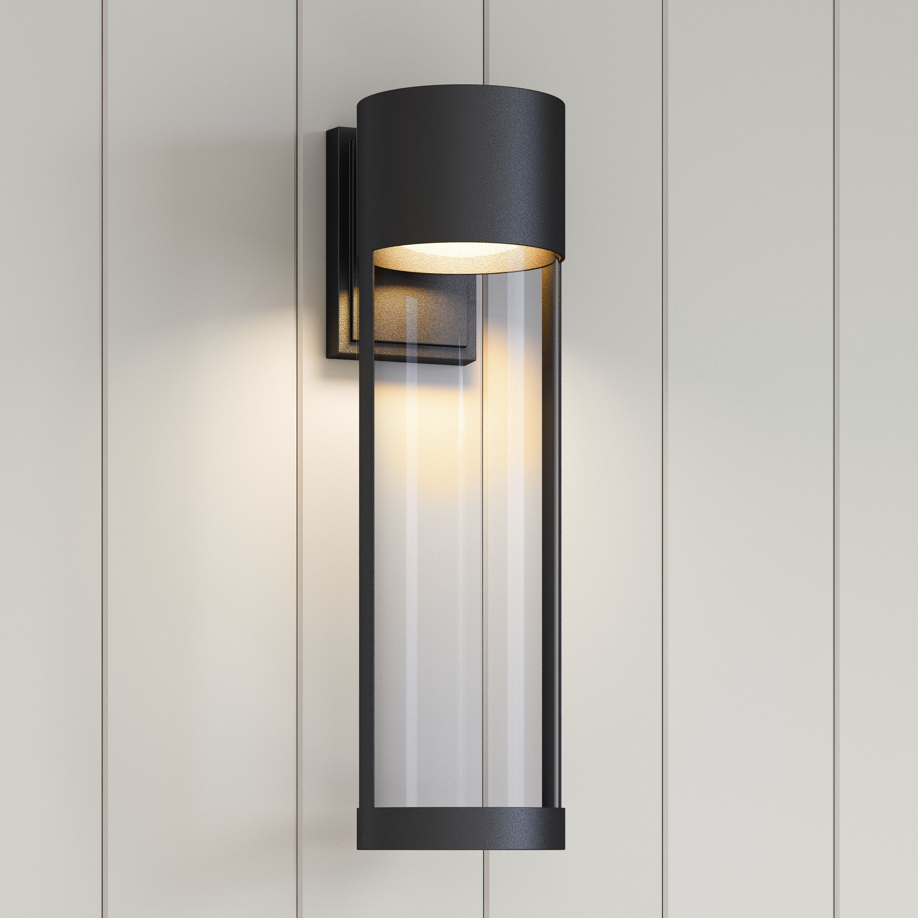 Trefor LED 21 inch Powder Coated Black Outdoor Wall Sconce